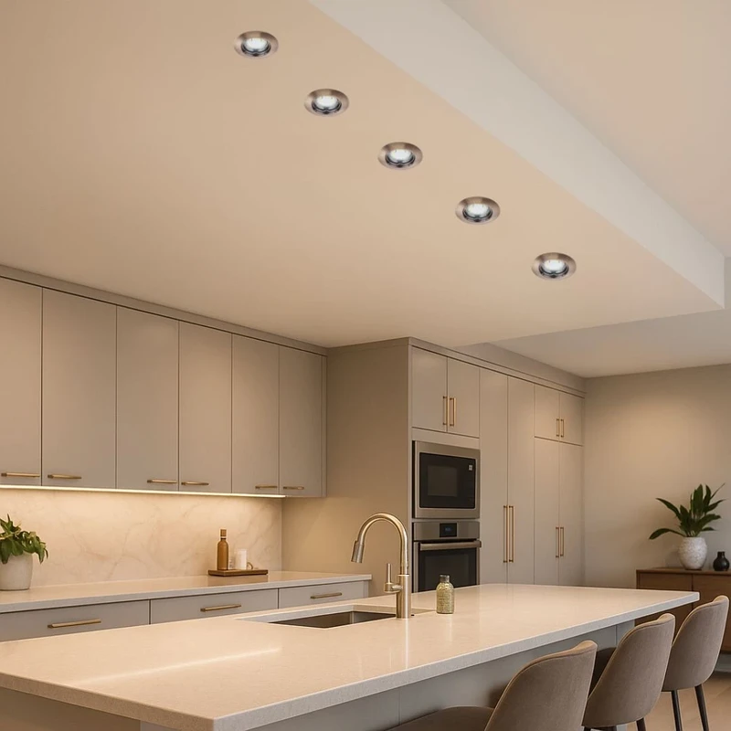 Lite – вградени LED спотове в бронз, комплект 3бр., Ø82мм, 3×3W, 3000K