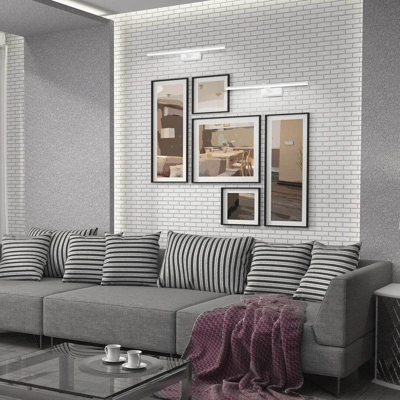 Albina – LED осветление за картини в мат бяло, 460мм, 8W, 4000K, IP23