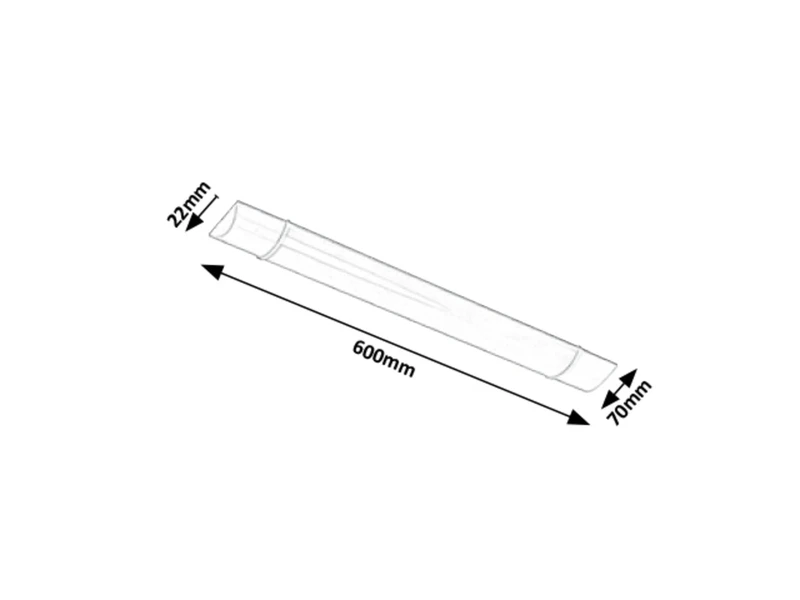 Batten Light – LED осветление за кухня в бяло, 600мм, 20W, 4000K