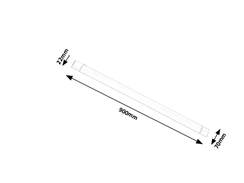 Batten Light – LED осветление за кухня в бяло, 900мм, 30W, 4000K