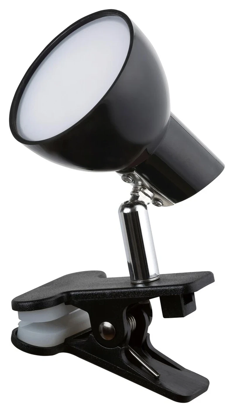 Noah – LED спот с щипка в черно, Ø70мм, 5W, 3000K