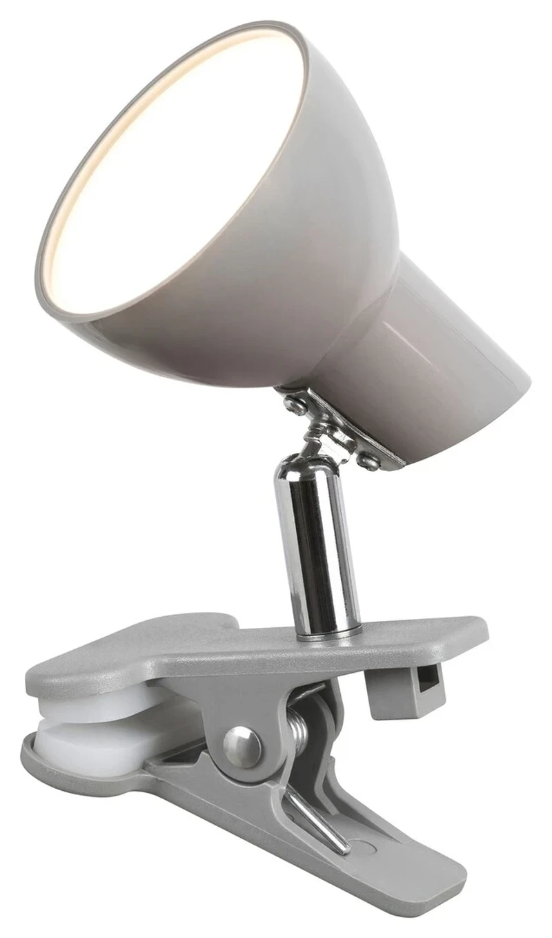 Спотове Noah – LED спот с щипка в сиво, Ø70мм, 5W, 3000K