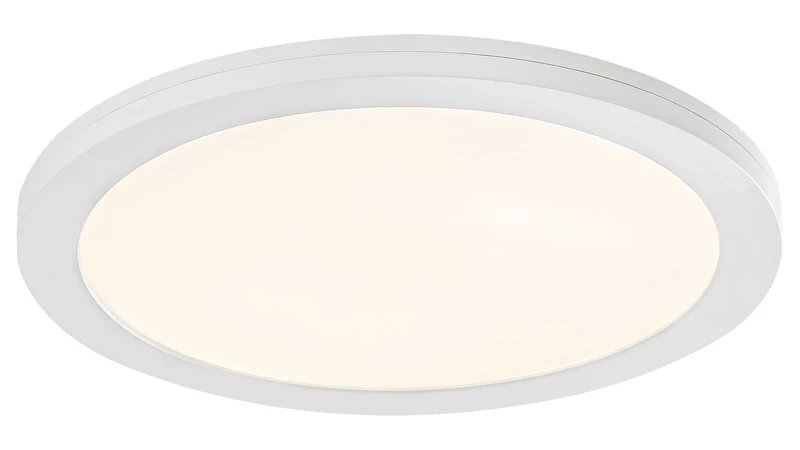 LED плафони Sonnet – LED плафон с датчик за движение в бяло, Ø330мм, 30W, 4000K