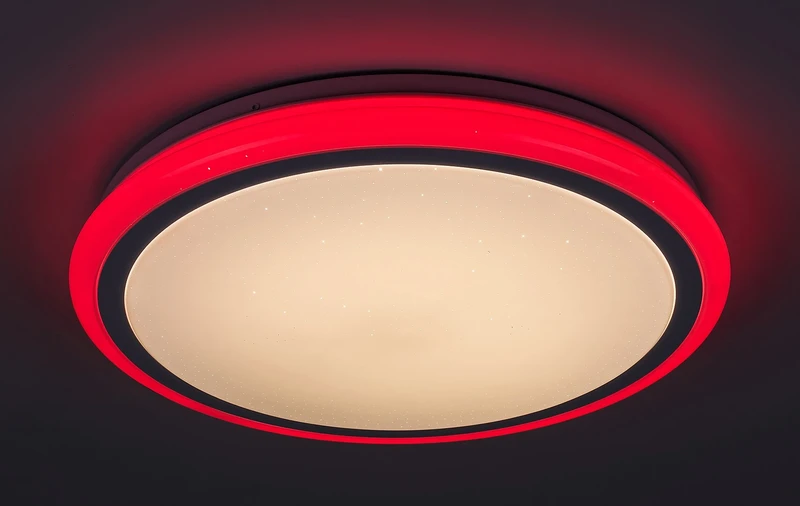 Leonie – LED плафон с RGB ефект в бяло, Ø400мм, 24W, 3000-6500K