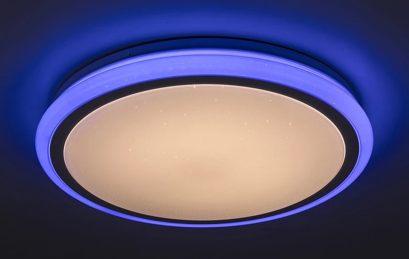 Leonie – LED плафон с RGB ефект в бяло, Ø400мм, 24W, 3000-6500K