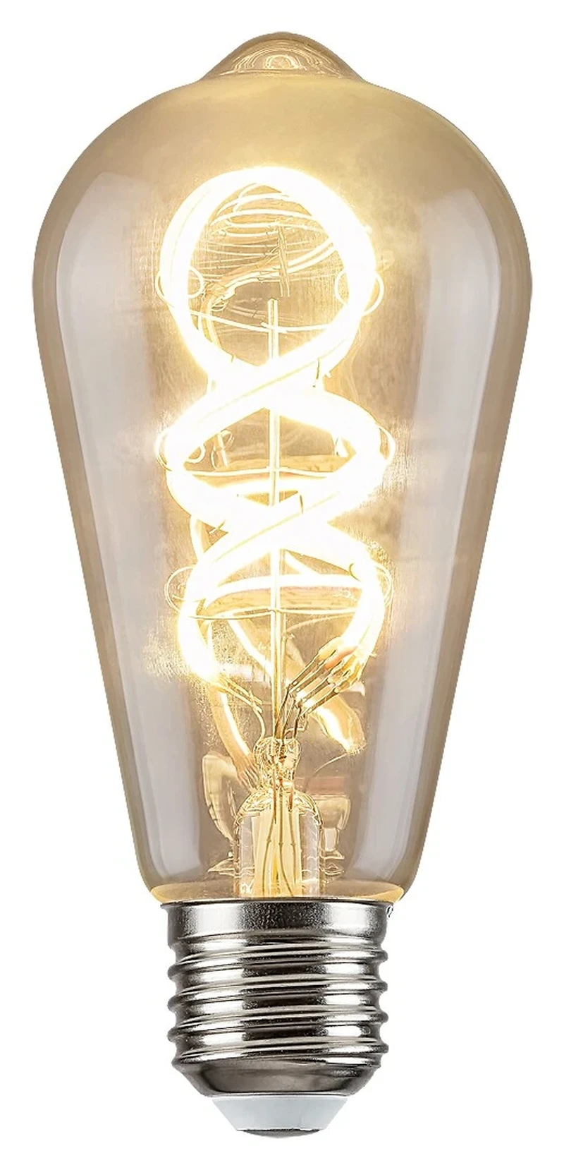 Смарт осветление Filament-LED – WiFi LED крушка ST64 прозрачна, Ø60мм, 4W, 2700K, RGB, димируема