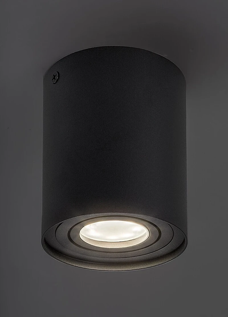 Kobald – минималистичен LED спот в черен мат, Ø90мм, GU10, IP20