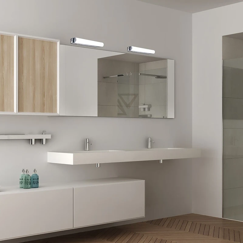 Matt – LED аплик за баня в хром с бял абажур, 350мм, 10W, 4000K, IP44