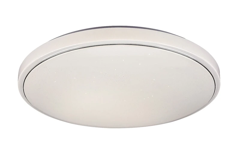 LED плафони Bruce – LED плафон в бяло със звезден ефект, Ø590мм, 40W, 3000-6000K