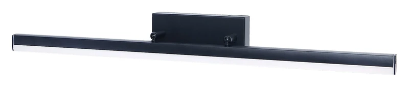 Осветление за баня Evan – LED аплик за баня в черен мат с бял абажур, 630мм, 18W, 4000K
