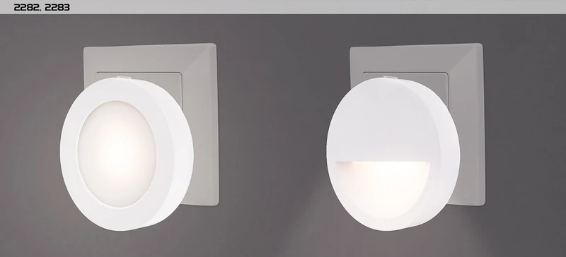 Pumpkin – LED нощна лампа със сензор в бяло, Ø65мм, 0.5W, 3000K