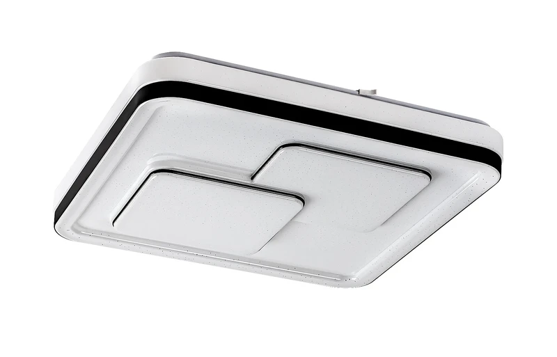Hecate – LED плафон в черно с бял абажур, 485×485мм, 40W, 4000K