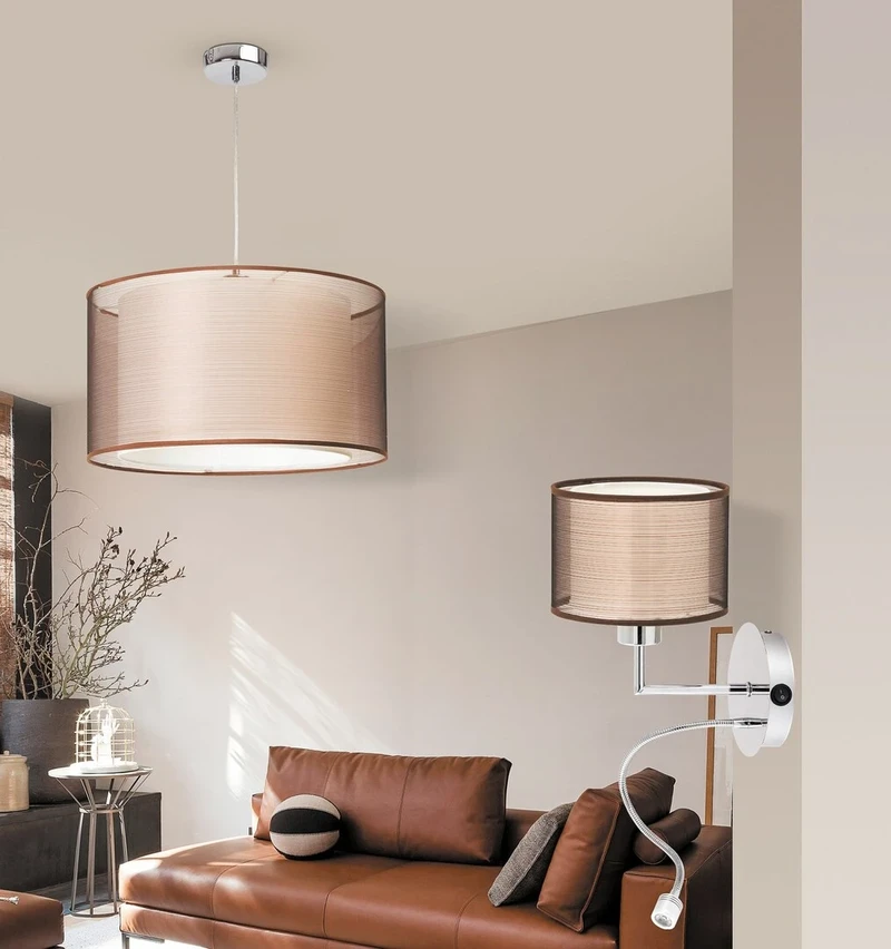 Anastasia – LED аплик с лампа за четене в хром, 500мм, 1W, 4000K