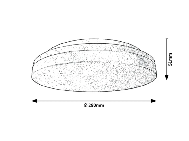 Zenon – LED плафон за тераса в бяло, Ø280мм, 24W, 3000-6000K, IP54
