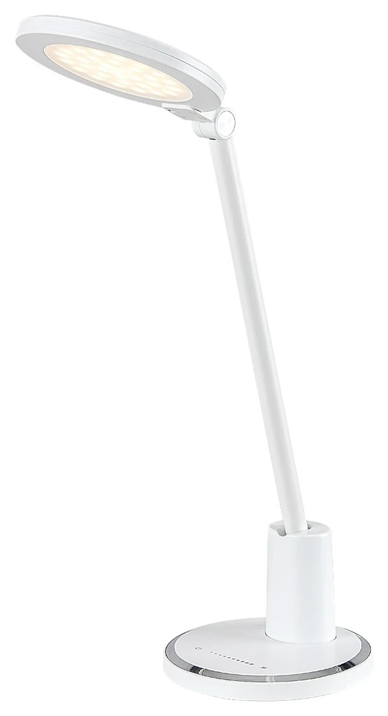 Настолни лампи Tekla – LED настолна лампа в бяло, Ø150мм, 10W, 3000-6000K, димируема