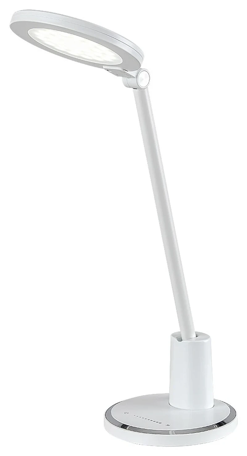 Tekla – LED настолна лампа в бяло, Ø150мм, 10W, 3000-6000K, димируема