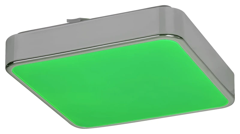 Wolimir – LED плафон за баня в хром с бял акрил, 290×290мм, 22W, 3000-6000K