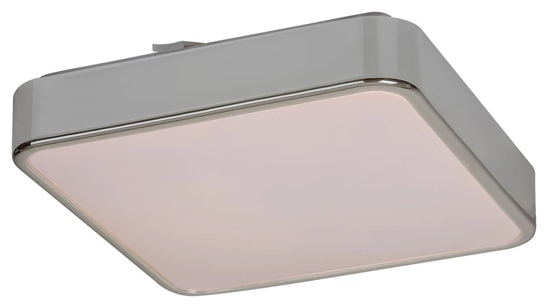 Wolimir – LED плафон за баня в хром с бял акрил, 290×290мм, 22W, 3000-6000K