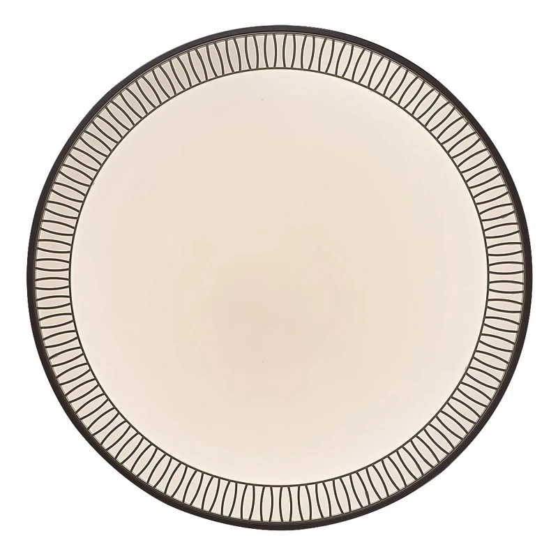 Matea – LED плафон в кафяво с бял акрилен абажур, Ø500мм, 40W, 3000-6000K