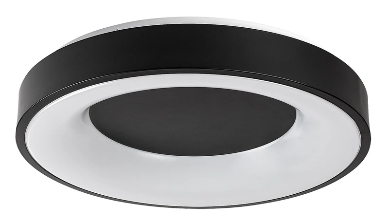 Ceilo – LED плафон в черно/бяло, Ø480мм, 38W, 3000-6500K, дистанционно