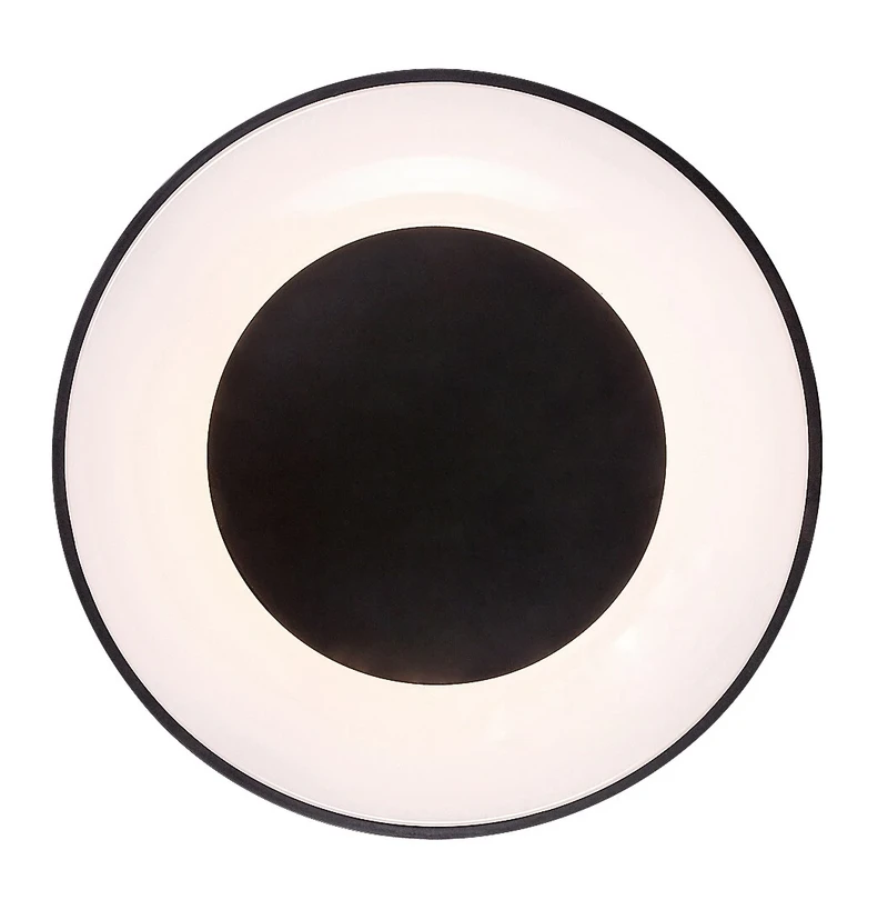 Ceilo – LED плафон в черно/бяло, Ø480мм, 38W, 3000-6500K, дистанционно