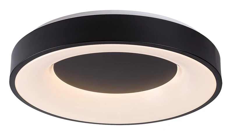 LED плафони Ceilo – LED плафон в черно/бяло, Ø480мм, 38W, 3000-6500K, дистанционно