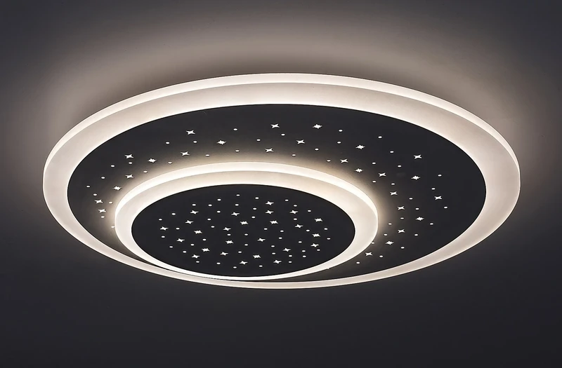 Taneli – LED плафон в бяло с дистанционно, Ø460мм, 47W, 3000-6000K
