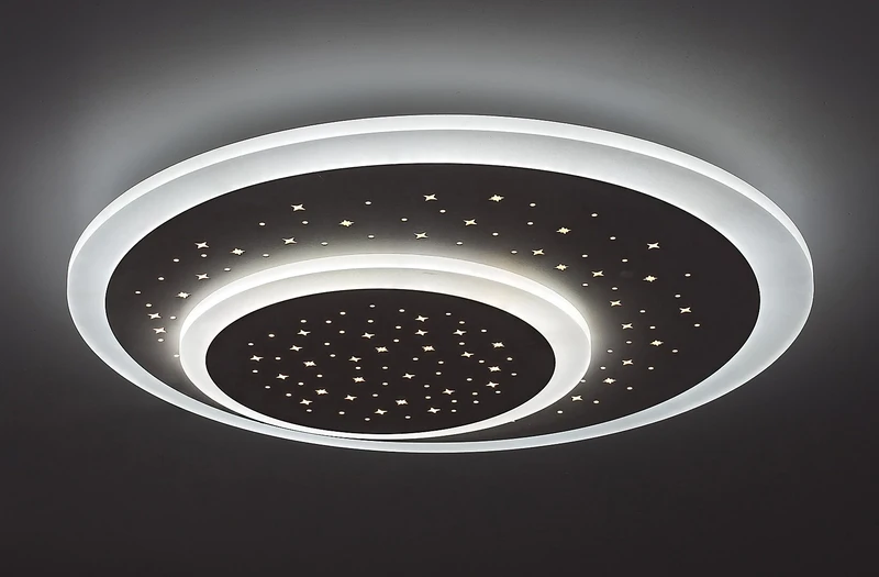 Taneli – LED плафон в бяло с дистанционно, Ø460мм, 47W, 3000-6000K