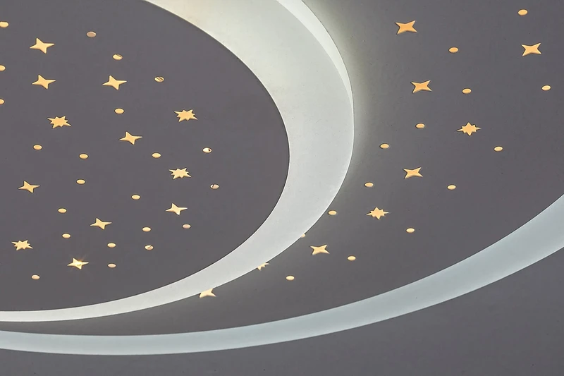 Taneli – LED плафон в бяло с дистанционно, Ø460мм, 47W, 3000-6000K