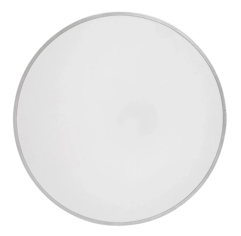 Tesia – LED плафон в сребристо с бял абажур, Ø600мм, 60W, 3000-6000K