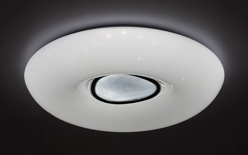 Tayla – LED плафон в бяло с дистанционно, Ø500мм, 60W, 3000-6500K