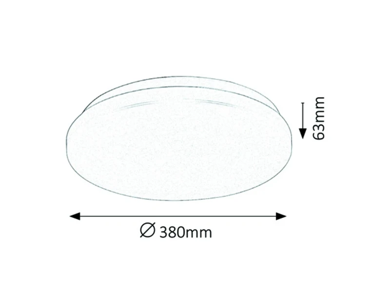 Rob – LED плафон в бяло, Ø380мм, 32W, 3000K, 2600lm