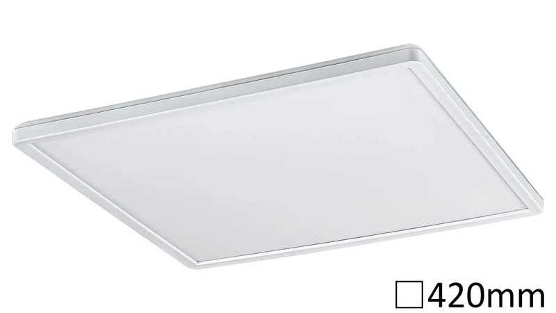 LED плафони Pavel – LED плафон в бяло с димиране, 420×420мм, 22W, 4000K