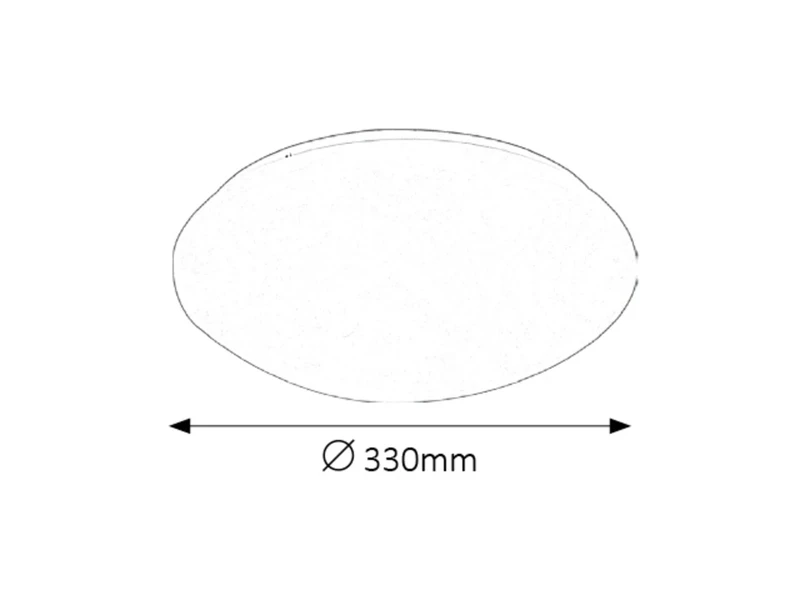 Lucas – LED плафон за баня в бяло, Ø330мм, 18W, 4000K, IP44