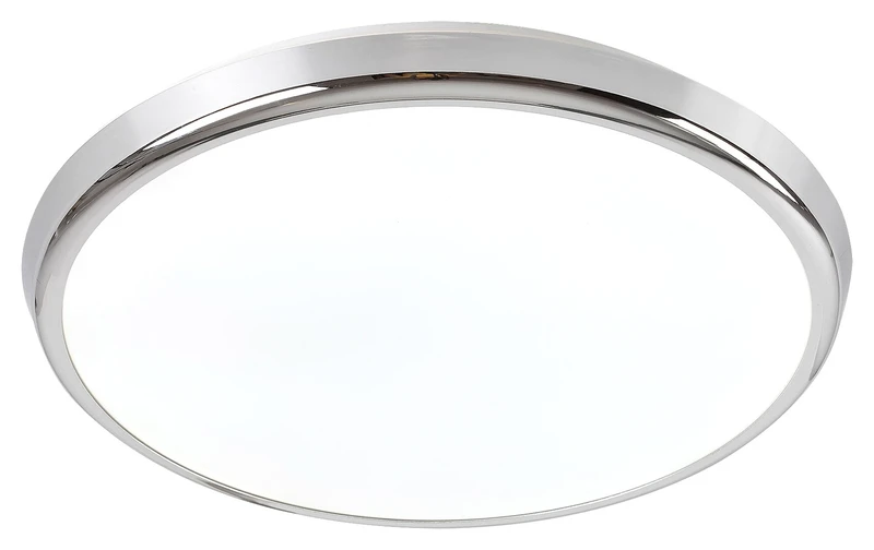 Balthasar – LED плафон за баня в хром/бяло, Ø300мм, 18W, 3000-6500K, IP44