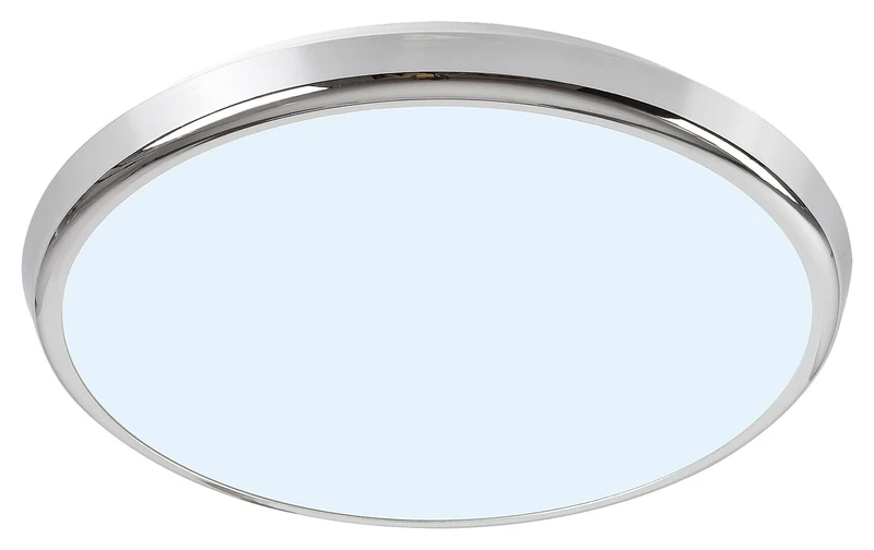 Balthasar – LED плафон за баня в хром/бяло, Ø300мм, 18W, 3000-6500K, IP44