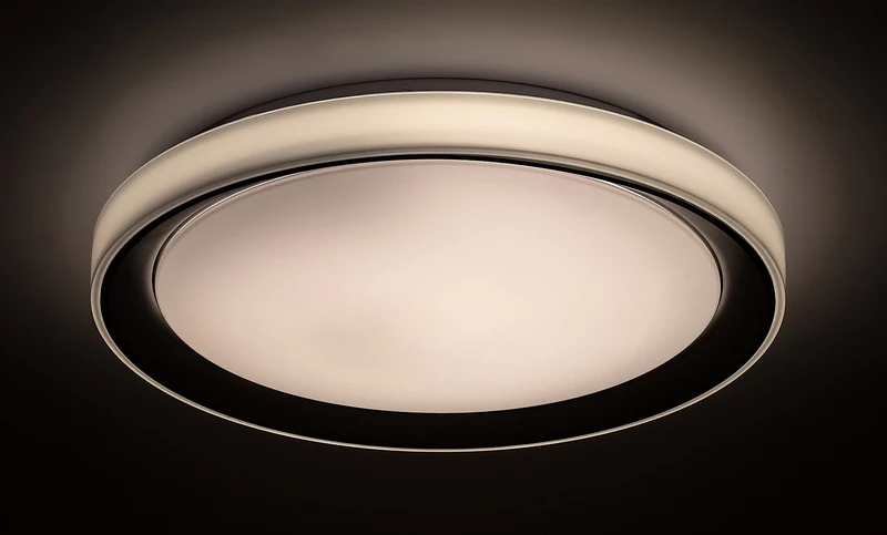 Everest – smart LED плафон в сребристо/бяло, Ø510мм, 40W, 2700-6500K, RGB