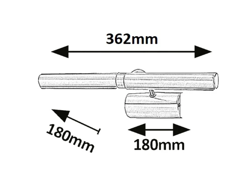 Picture light – класическа картинна лампа в бронз, 362мм, 2×E14, IP20