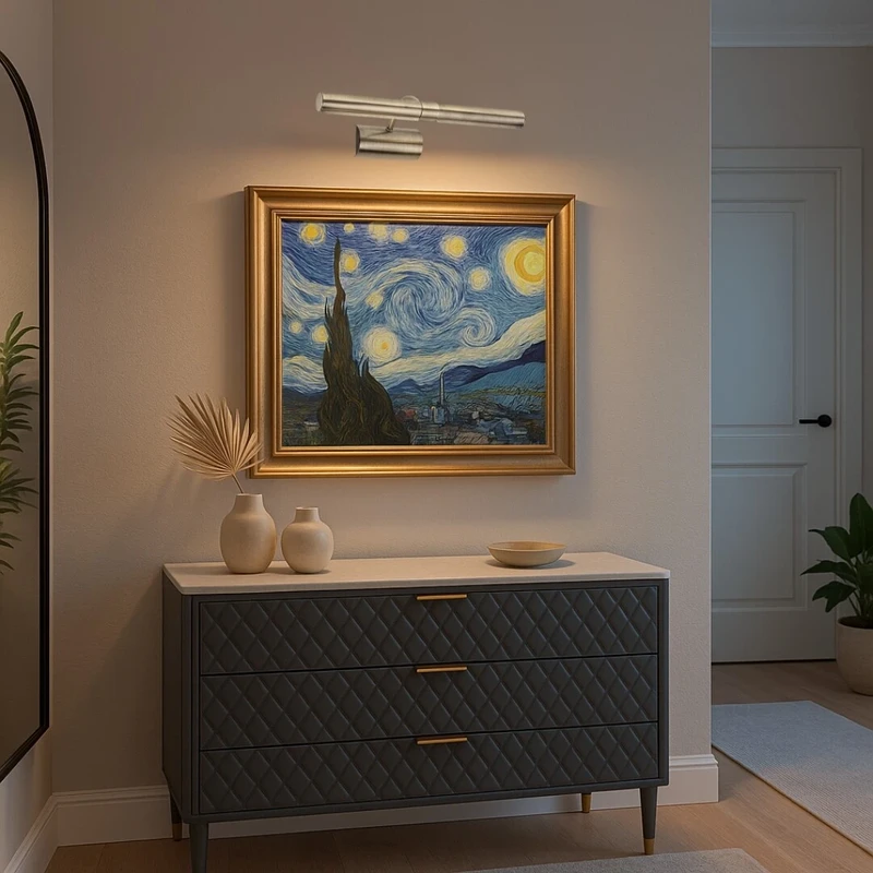 Picture light – класическа картинна лампа в бронз, 362мм, 2×E14, IP20