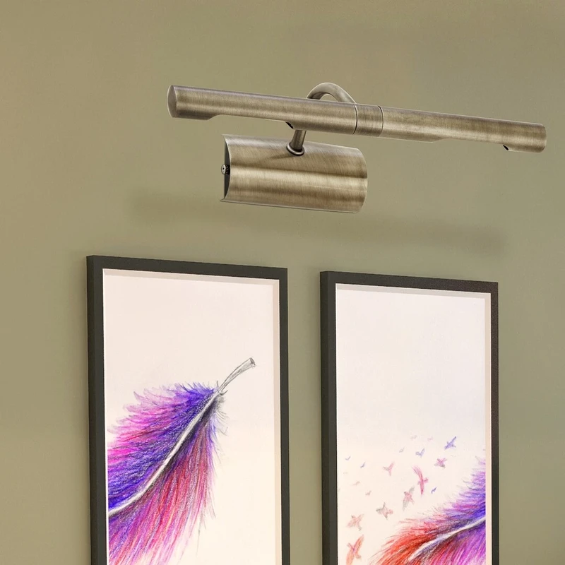 Picture light – стенна лампа за картини в сатинен хром, 293мм, 2×G9, 2700K