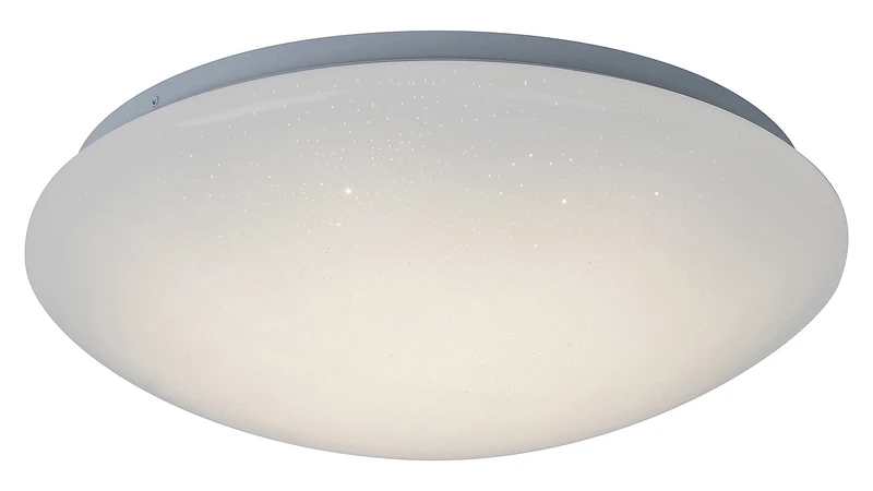 Lucas – LED плафон в бяло с ефект звездно небе, Ø380мм, 24W, 4000K
