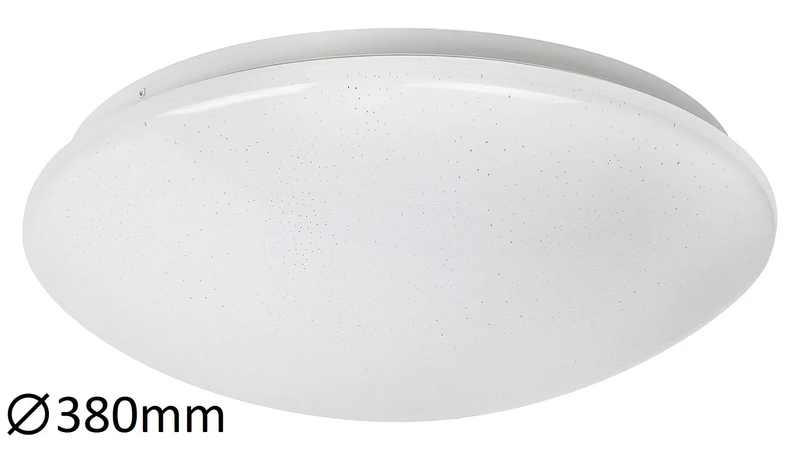 LED плафони Lucas – LED плафон в бяло с ефект звездно небе, Ø380мм, 24W, 4000K