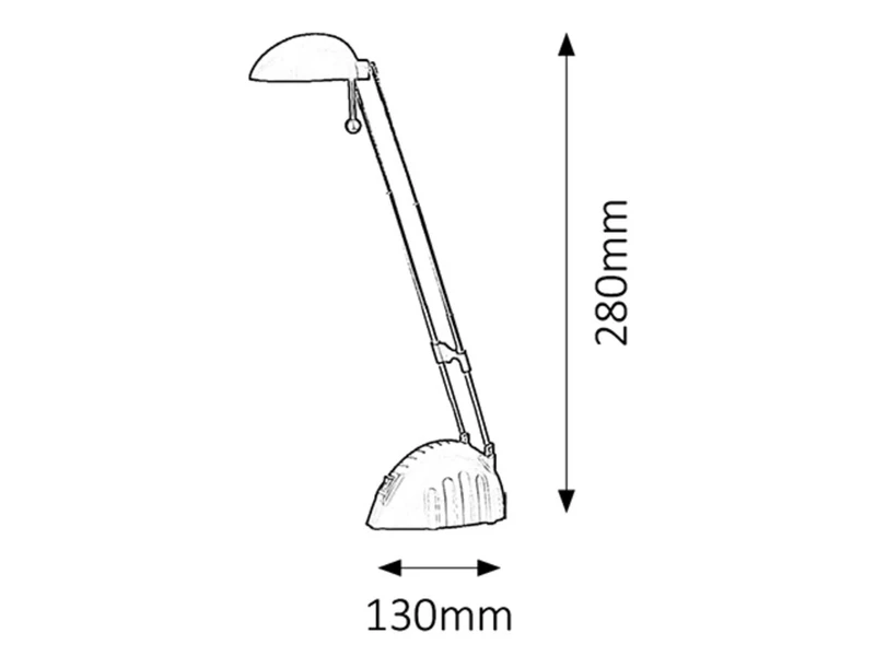Ronald – LED настолна лампа в сребристо, Ø130мм, 5W, 4000K