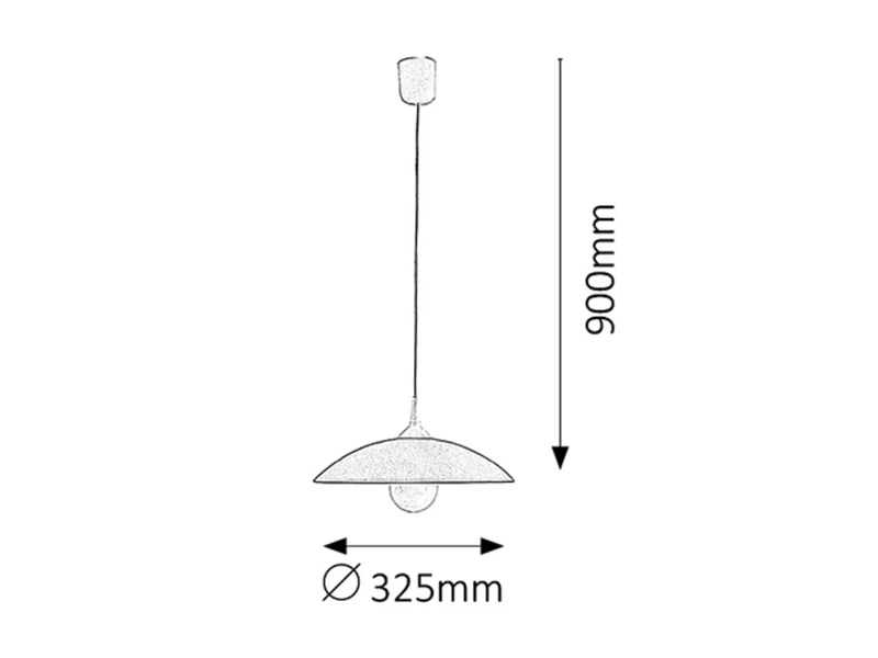 Cupola – пендел с бяло стъклено абажурче, Ø325мм, 1×E27, IP20