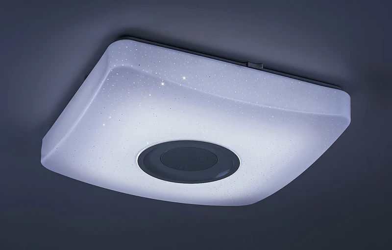 Murry – LED плафон в бяло с RGB и дистанционно, Ø365мм, 18W, 3000-6000K