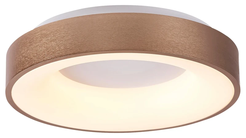 LED плафони Carmella – LED плафон в златисто/бяло, Ø380мм, 30W, 4000K