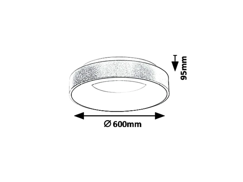 Carmella – LED плафон в златисто и бяло, Ø600мм, 50W, 4000K