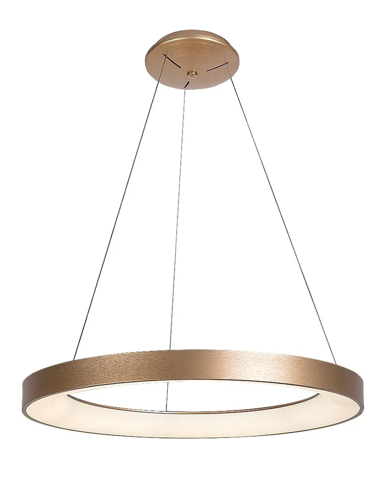 LED пендели и полилеи Carmella – LED пендел в златно и бяло, Ø800мм, 80W, 4000K