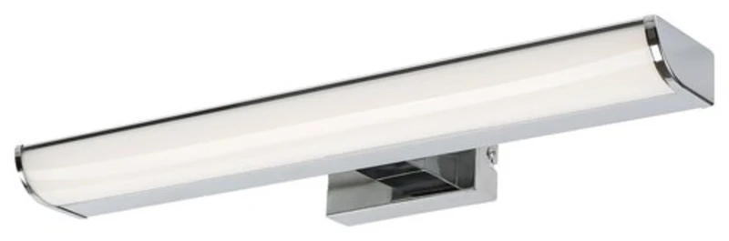Осветление за баня Evron – LED аплик за баня в хром с бял абажур, 500мм, 7.5W, 4000K, IP44