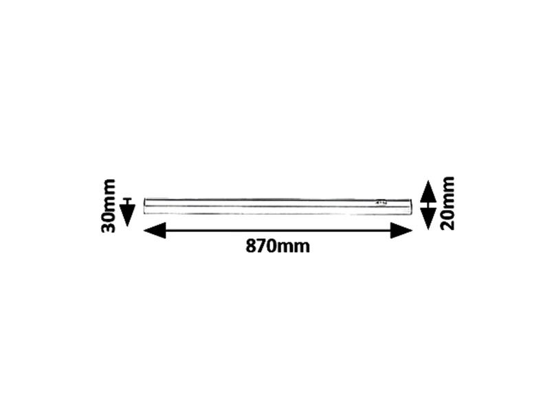Greg – LED осветление за кухня в бяло, 870мм, 13W, 4000K